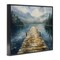 Stupell Industries Wooden Dock Over Lake Framed Giclee, design by LSR Creative Studio